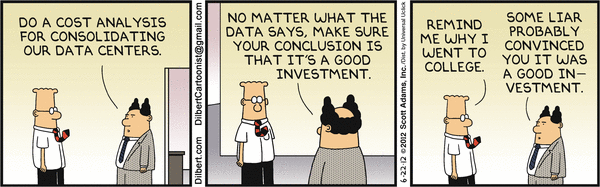 Dilbert on Cost Analysis