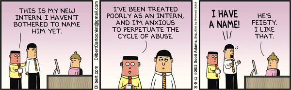 Dilbert on Interns