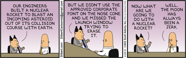 Dilbert on Approved Font
