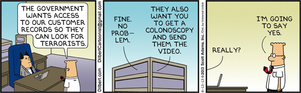 Dilbert on Colonoscopy