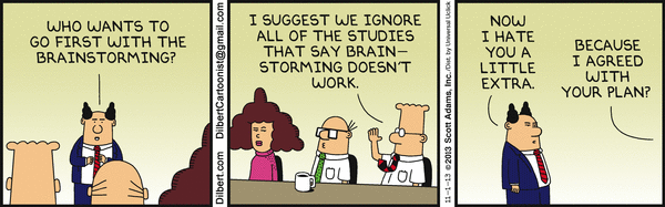 Dilbert on Brainstorming