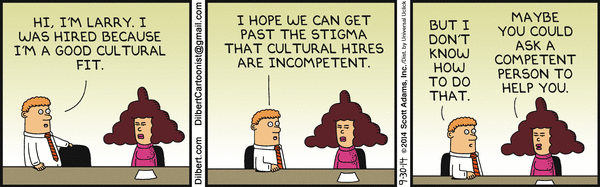 Dilbert on Cultural Hires